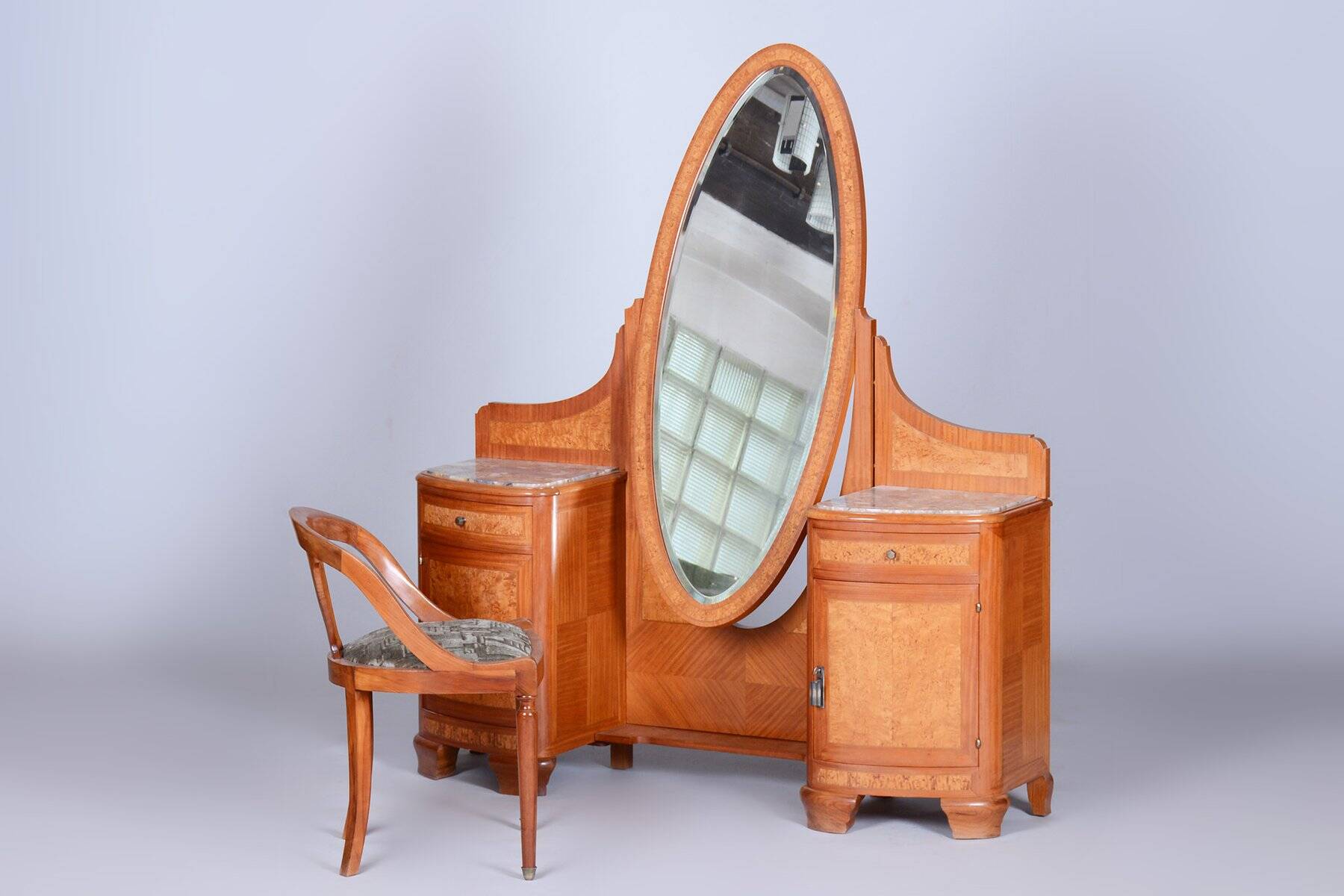 Art Deco Bedroom Suite from Louis Majorelle, Fance, 1930s, Set of 8