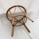 Table in rattan, bamboo and glass