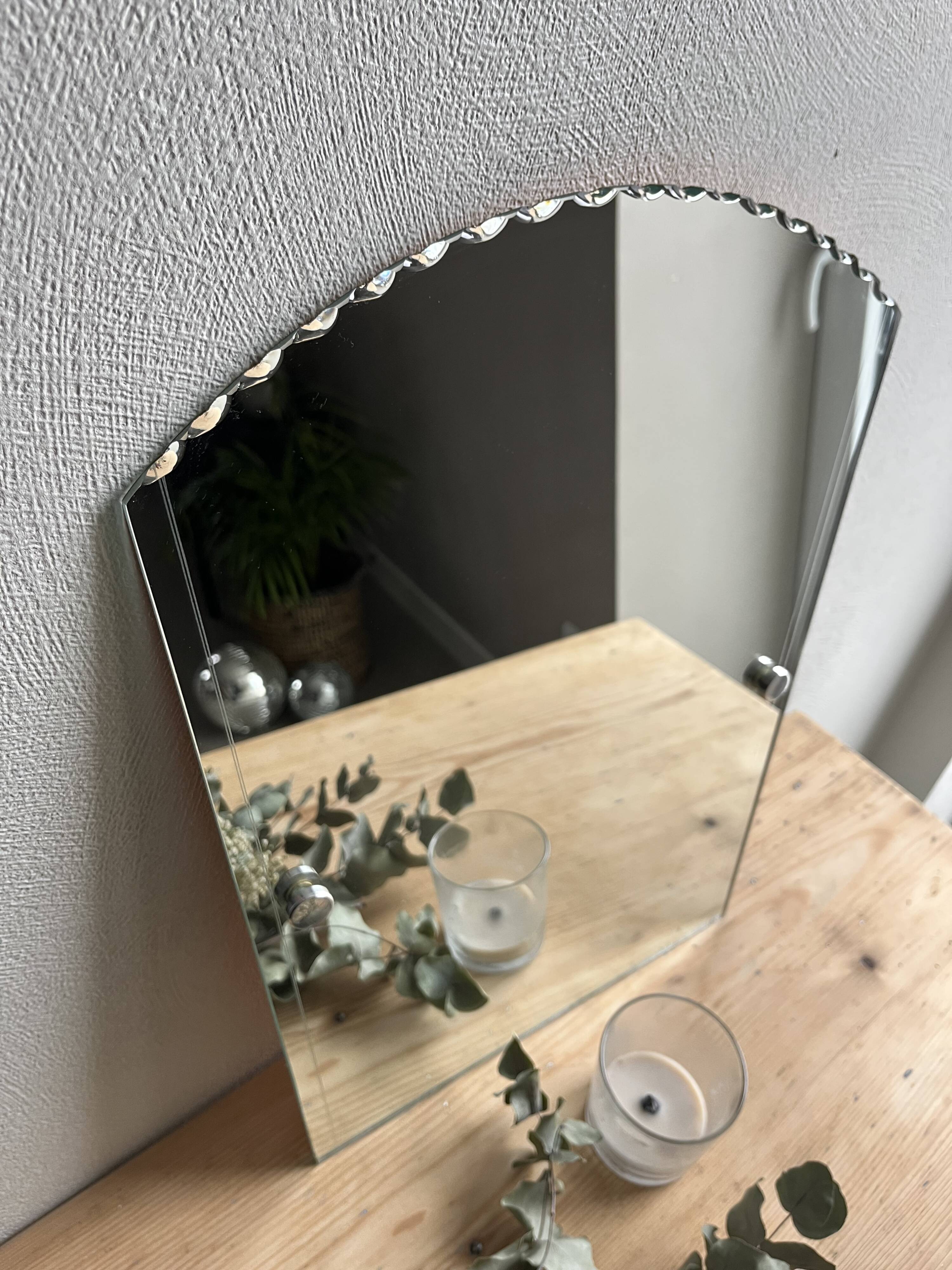 Old vintage beveled/chiseled mirror