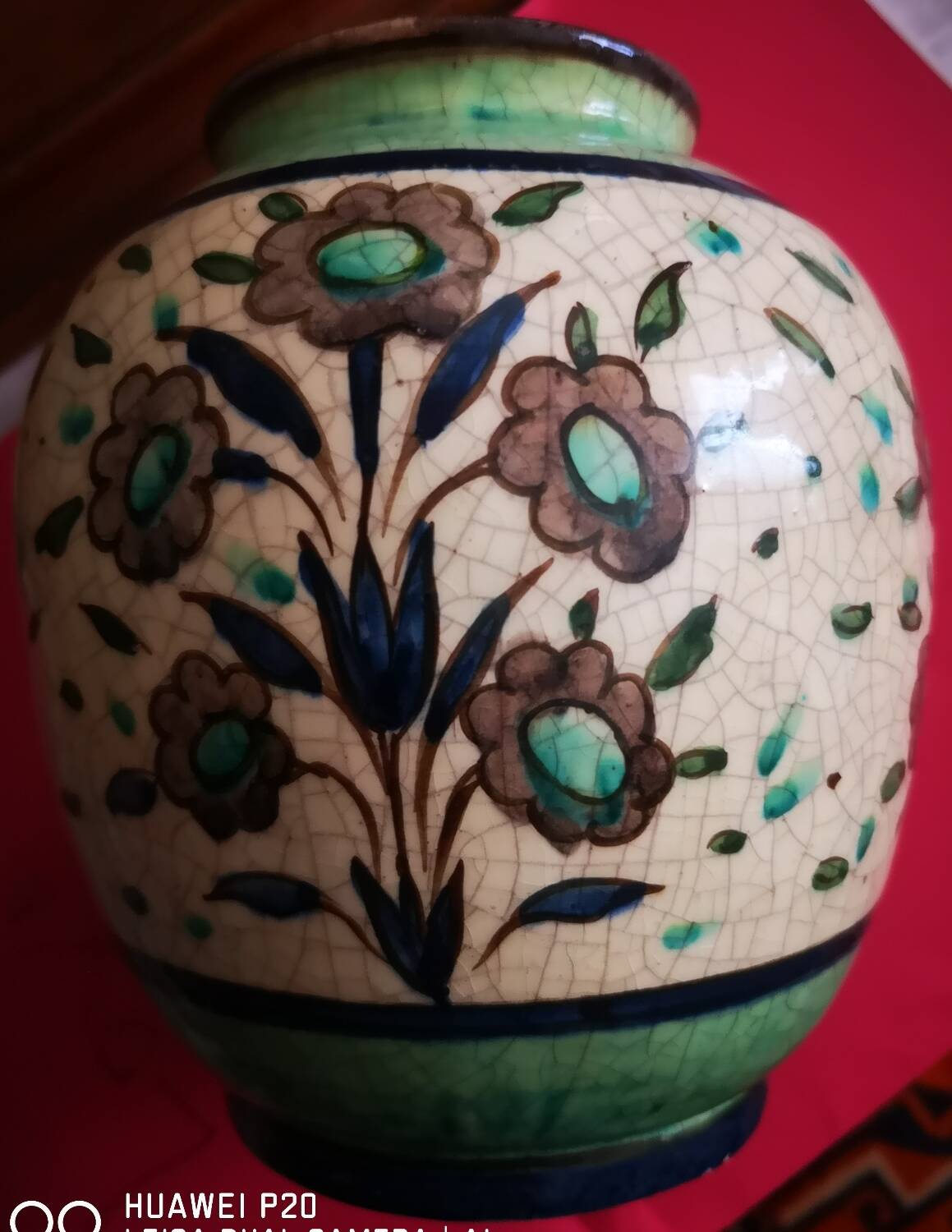 Ceramic vase signed LACHENAL ArtDeco period