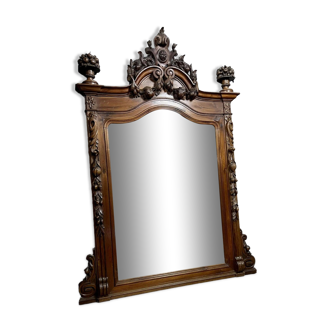 Miroir de Château style Renaissance en noyer / H225cm
