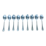 8 dessert spoons Christofle Spatours silver metal