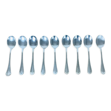 8 petites cuillers Christofle Spatours métal argenté
