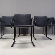 Chaises circulaires vintage par Metaform, années 1980, ensemble de 6