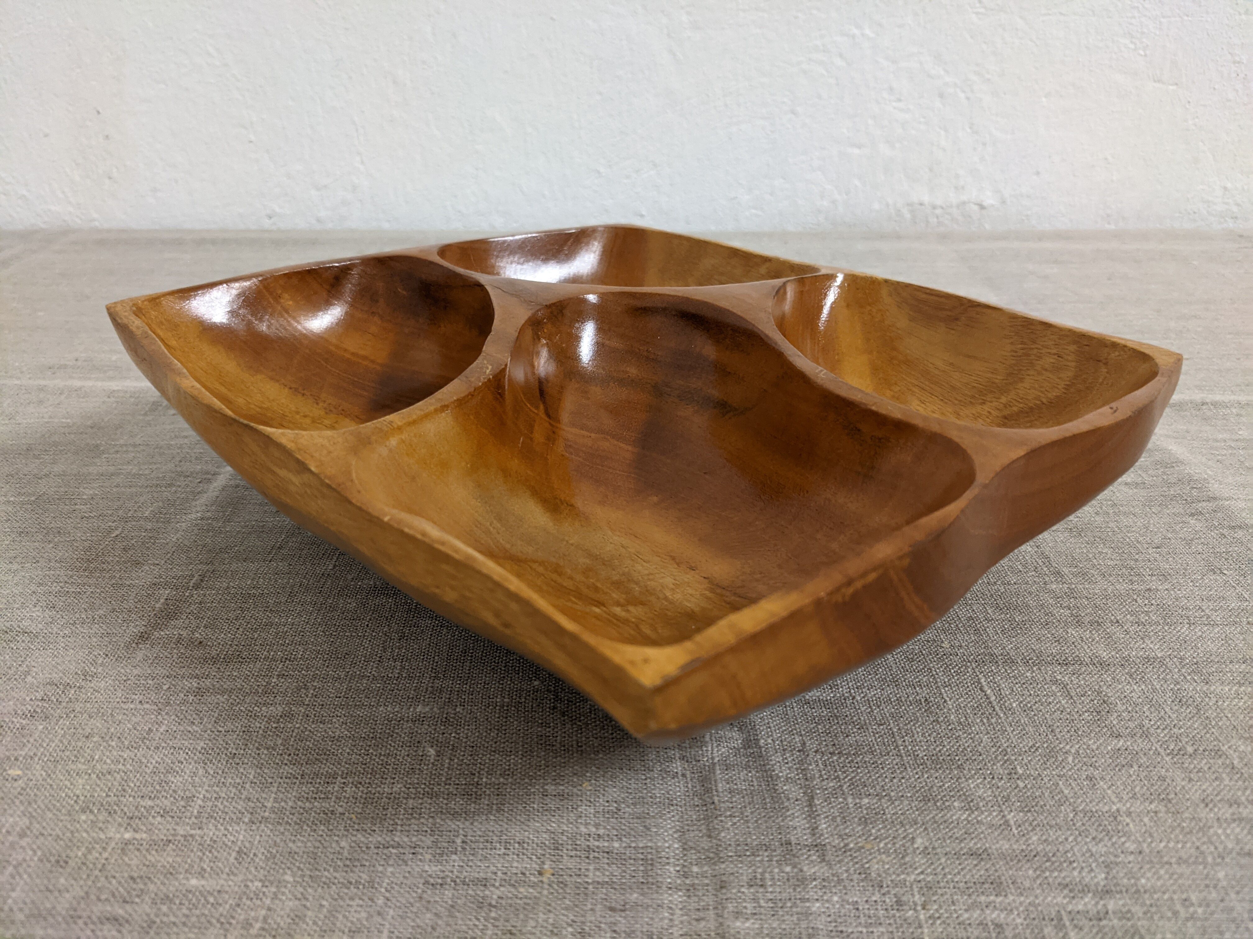 Teak ramekin cup from the 70s