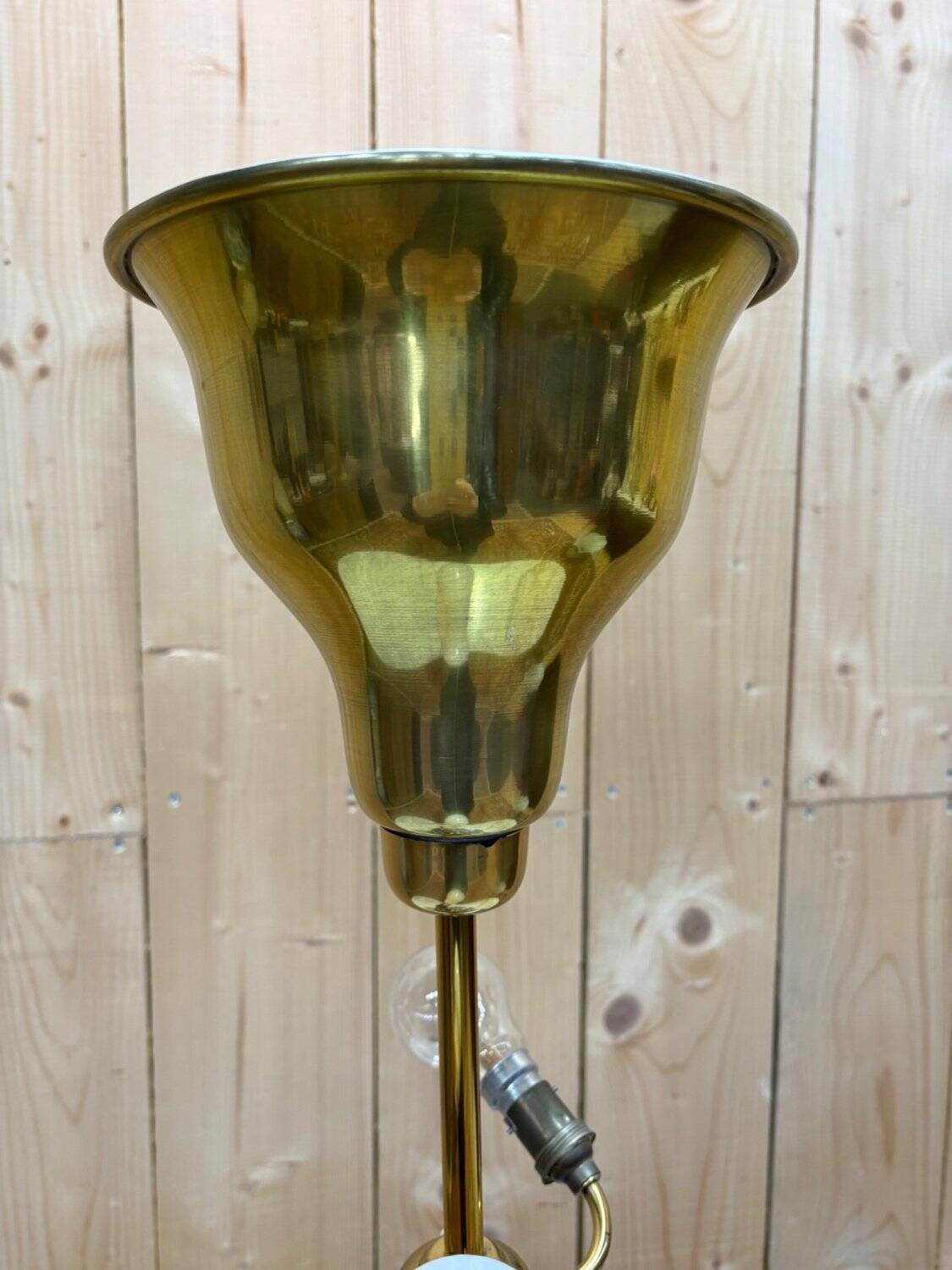 Delft lamp in blue and white earthenware - height 80 cm