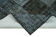 Handmade anatolian vintage 172 cm x 241 cm black patchwork carpet