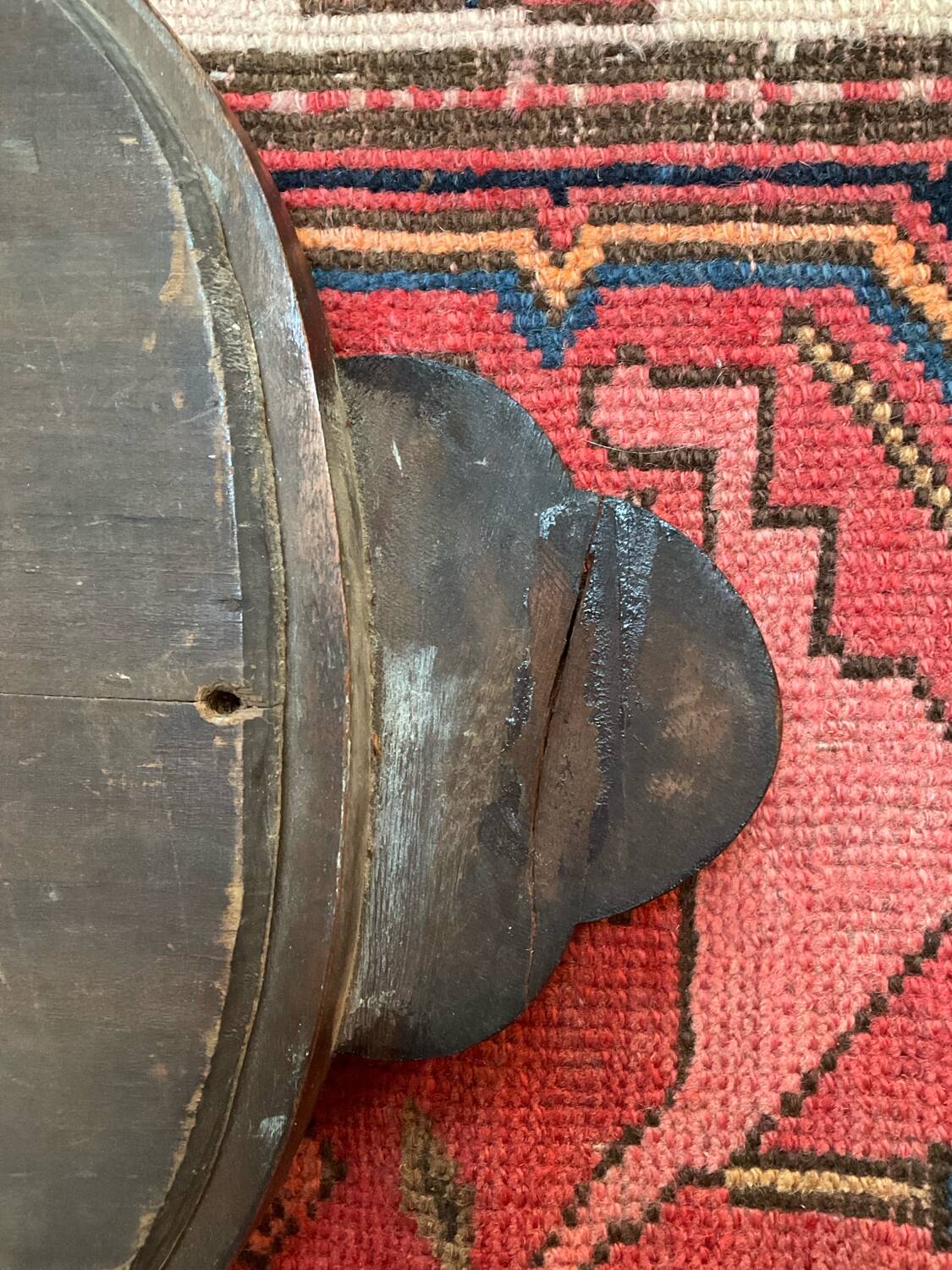 Rococo mahogany mirror