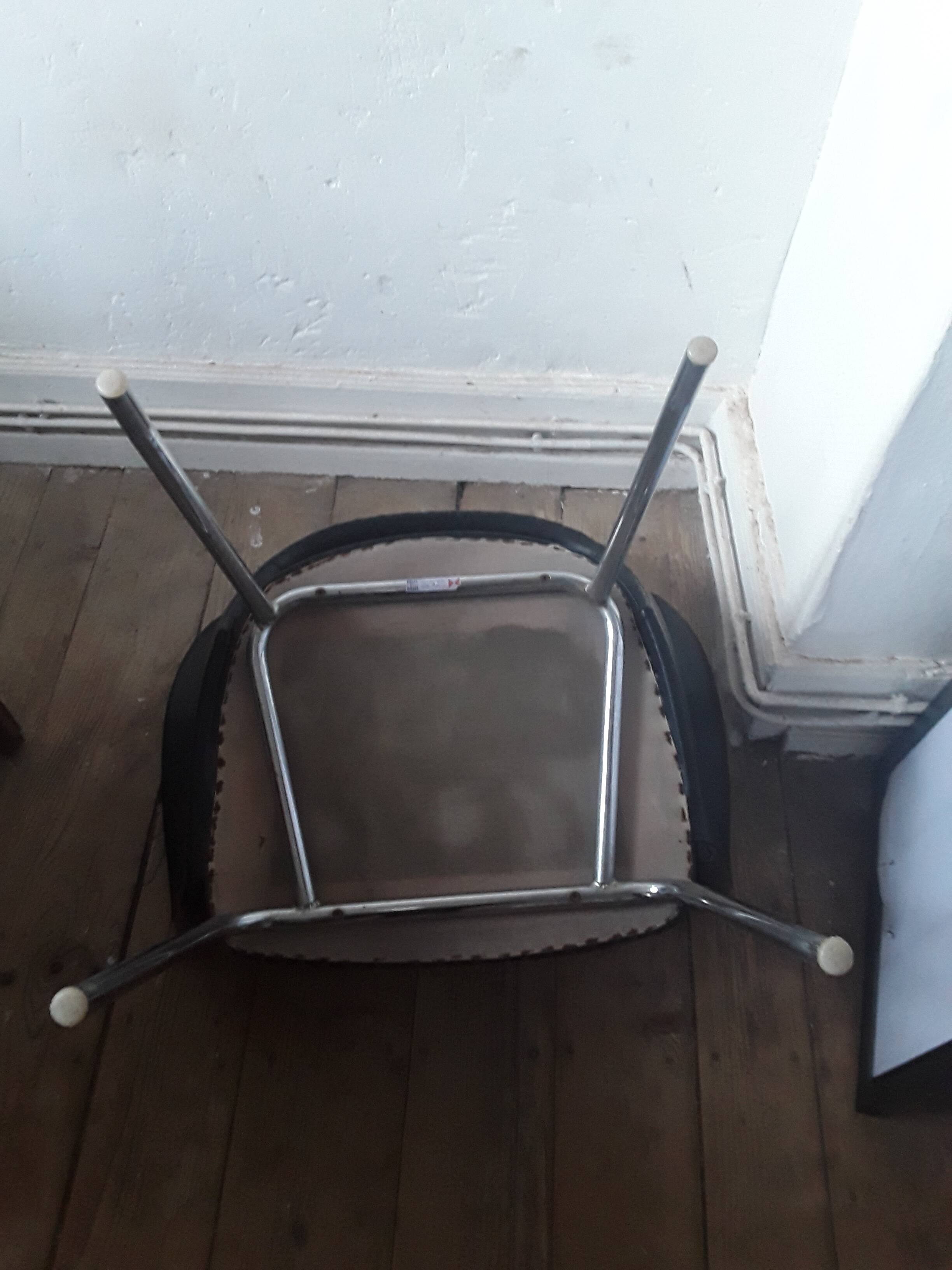 Knoll leather armchair