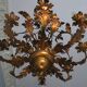 Large mid century gold plated chandelier by Hans Kögl, 1960s