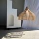Rattan pendant lamp in the shape of a flower