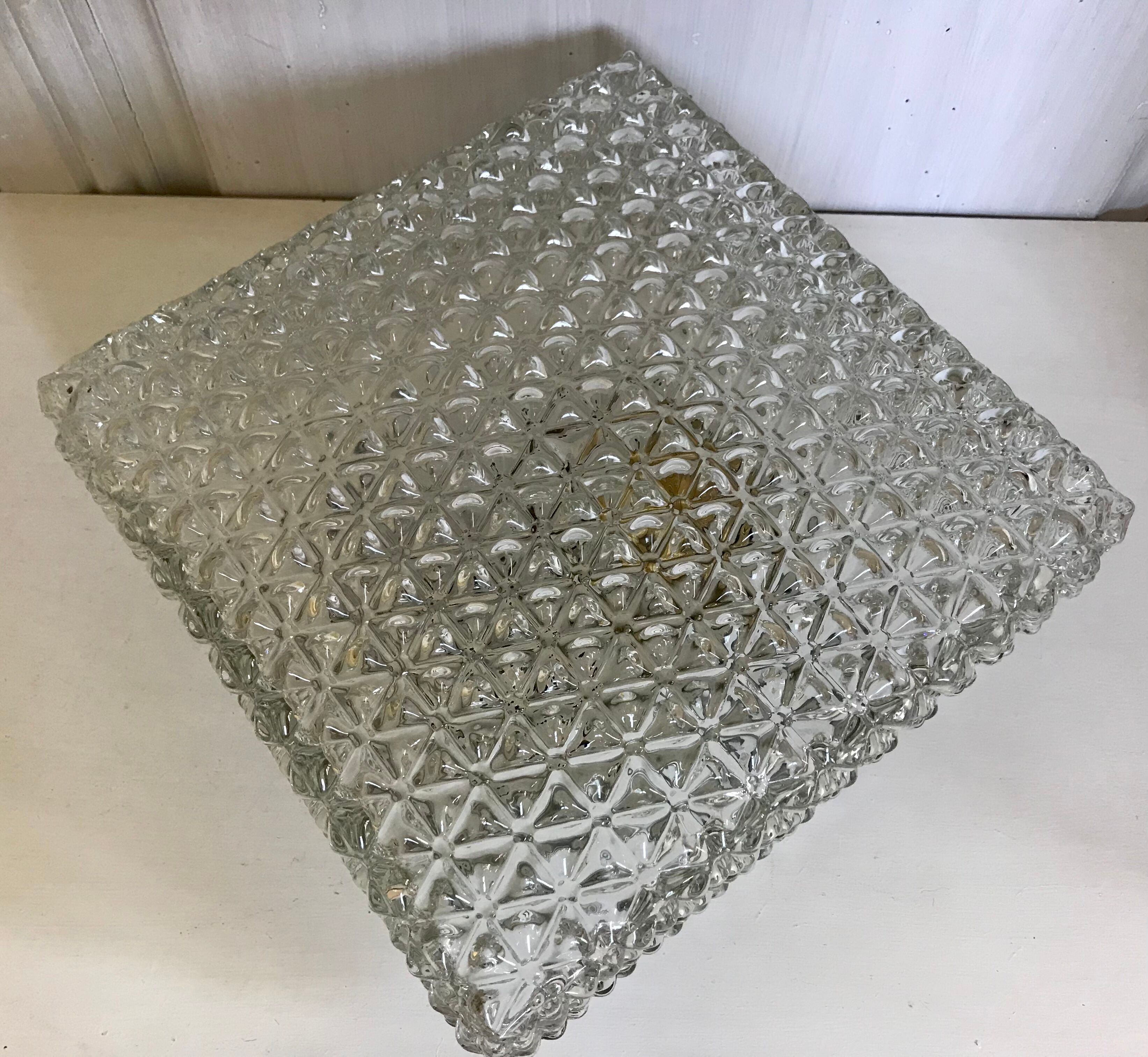 Glass ceiling light 23x23