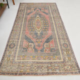 4x8 Pale Red Oriental Vintage Rug, 132x260Cm