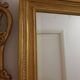 Large bevelled gold mirror