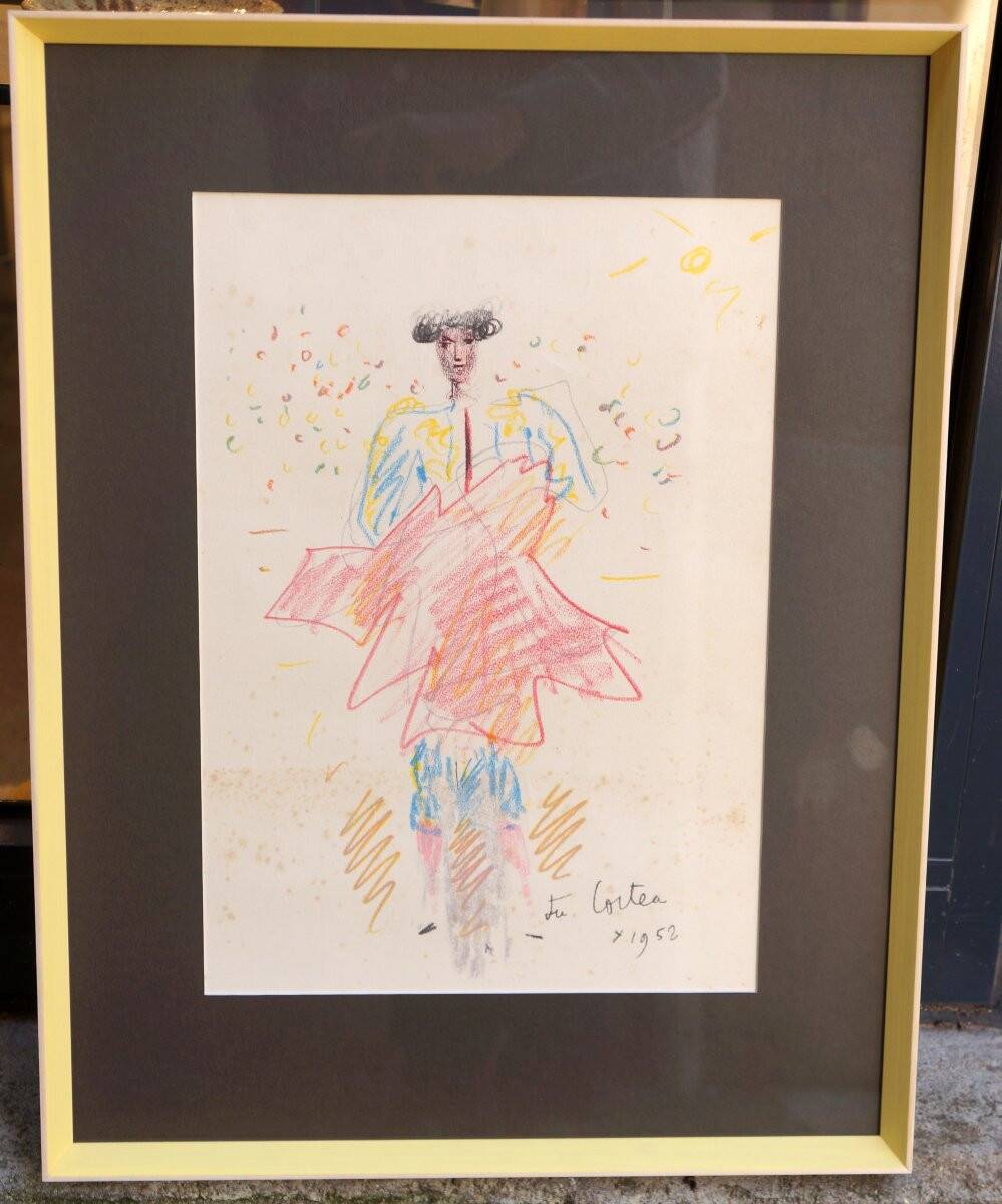 Jean Cocteau dessin Torero 1952