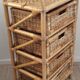 Rattan and wicker rag duo from the 70s