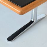 Warren Platner writing desk leather and oak Knoll United States 1970