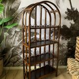 Rattan bookcase shelf