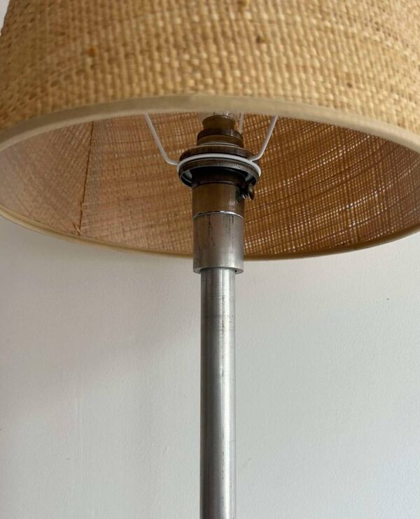 Lampe de table XL, métal chromé, France 1920