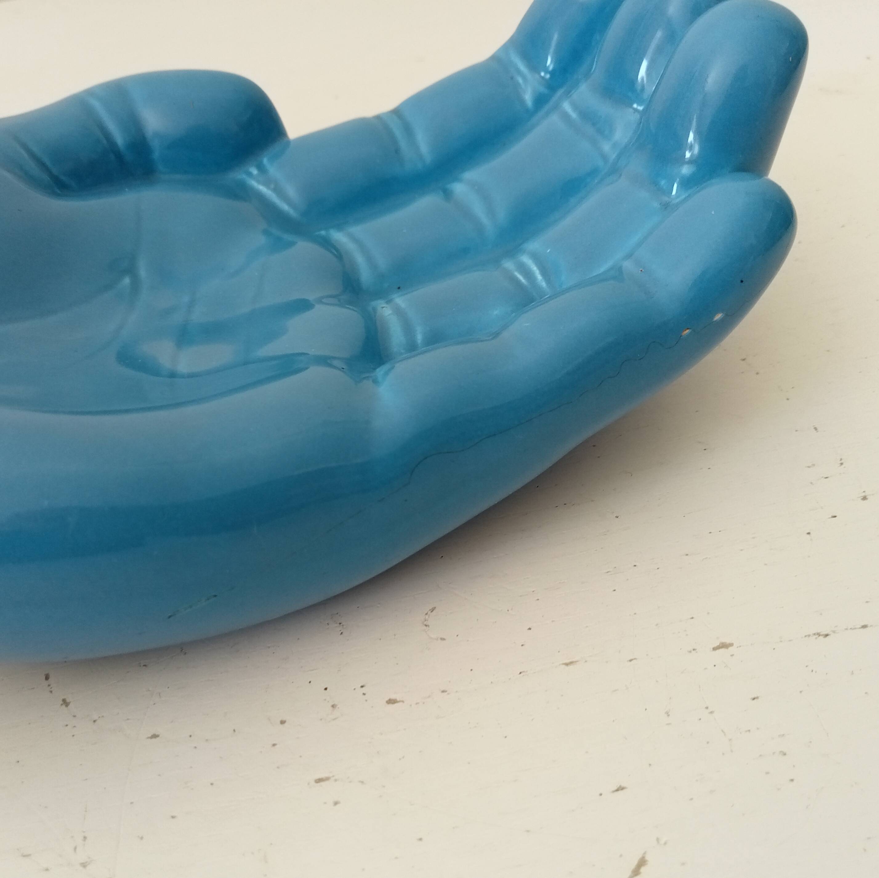Vintage ceramic "Hand" empty pocket from the 80s