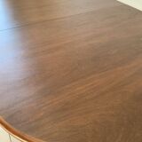 Table extensible danoise ovale en teck, années 60