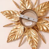 Ceiling lamp flower golden leaves
