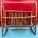 Porte revue rotin vintage 1960 70