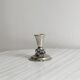 Vintage silver light metal candle holder