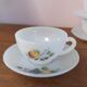 Series of 5 cups and under cups Arcopal summer fruit decoration