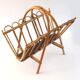 Rattan magazine rack