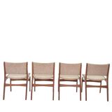 Vintage set of four dining chairs model 89 by Erik Buch for Anderstrup Møbelfabrik