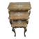 Set of three nesting tables in gilded wood in Florentine style Hollywo.