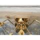 A pair of 2 Murano Glass "poliedri " wall sconce with a gold by SimoEng