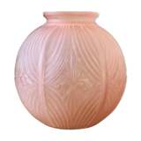 Art deco pink ball vase