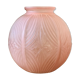 Art deco pink ball vase