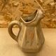 Antique Art Deco Pitcher Flamed Stoneware From Morvan Beige Vintage Service