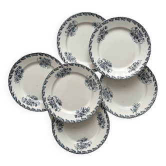 6 flat ironware plates "Albert" AG Clairefontaine