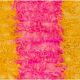 New Hand-Knotted Shag Pile Tulu Rug in Hot Pink and Yellow, 100% Mohair Wool