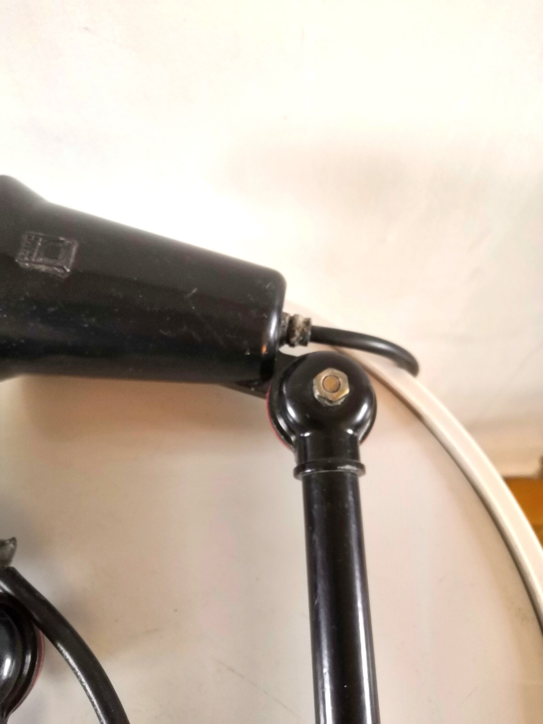 Pair of Lita sconces with steel rod design 70s