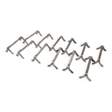 12 silver knife holders from 1970