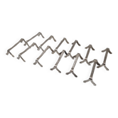 12 silver knife holders from 1970