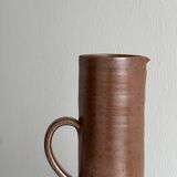 Large speckled stoneware pitcher