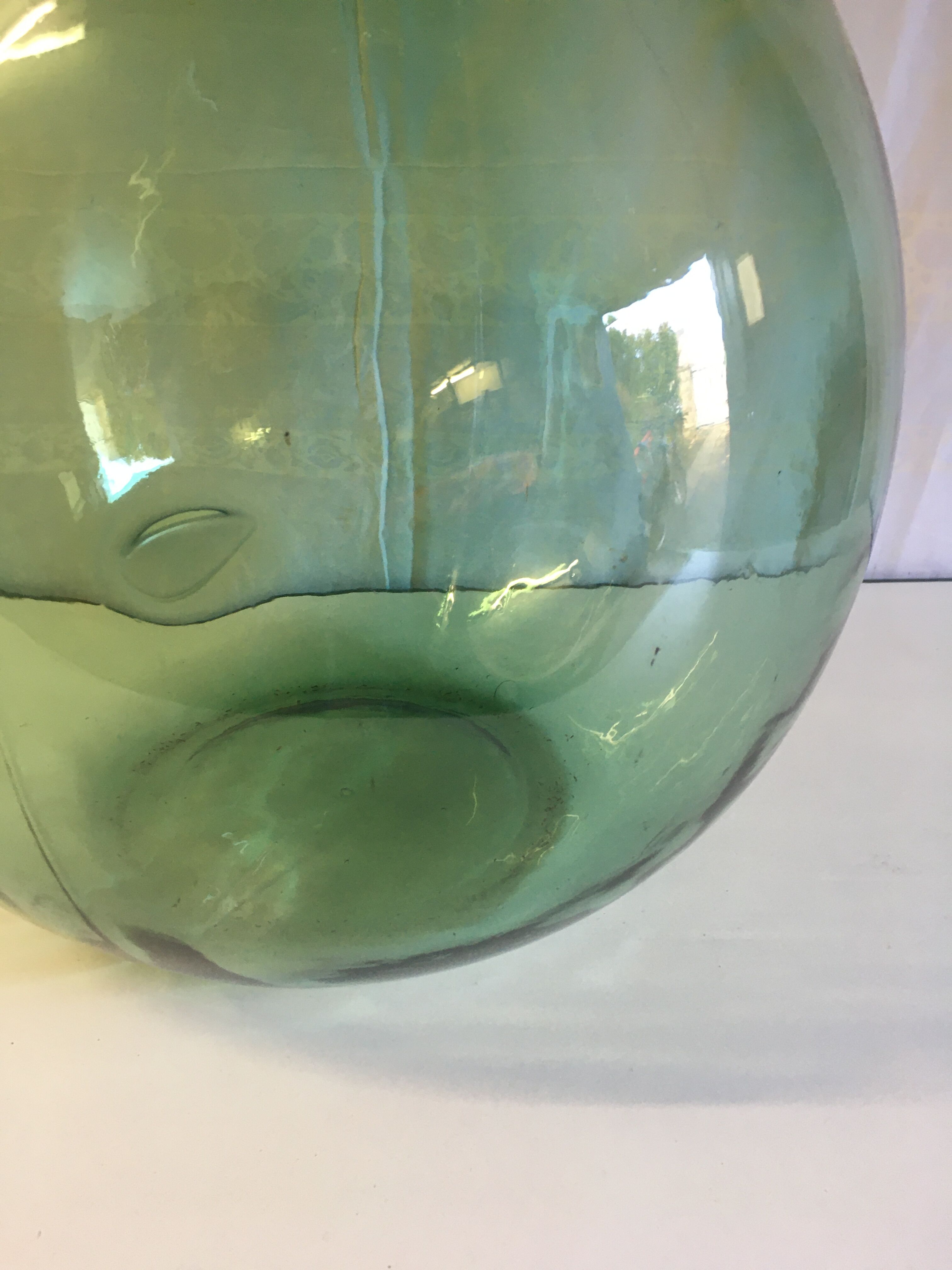Demijohn 40L in green glass
