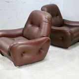 Pair of "space age" armchairs. Circa 1970