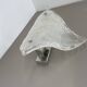 Large Organic Hollywood Regency Ice Glass Wall Light by Kalmar Lights, 1970