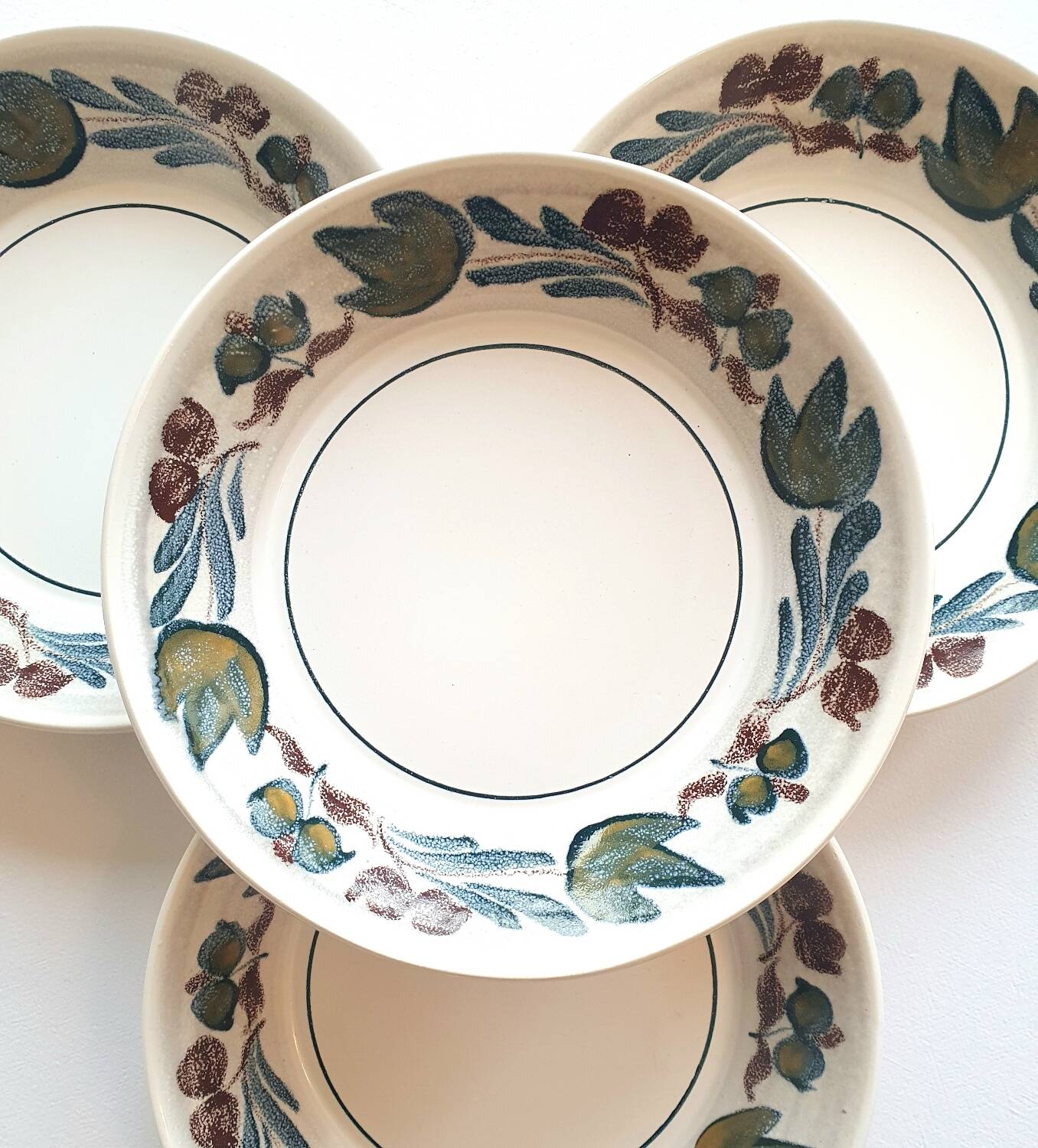 Assiettes creuses en céramique Pornic