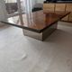 Table basse bar loupe d’orme et miroirs roche bobois