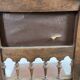 Pair of Henry II wooden and leather chairs