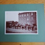 Old photograph 1900 carriage horses and coachman State Railways