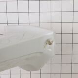 Art Deco porcelain & opaline sconce